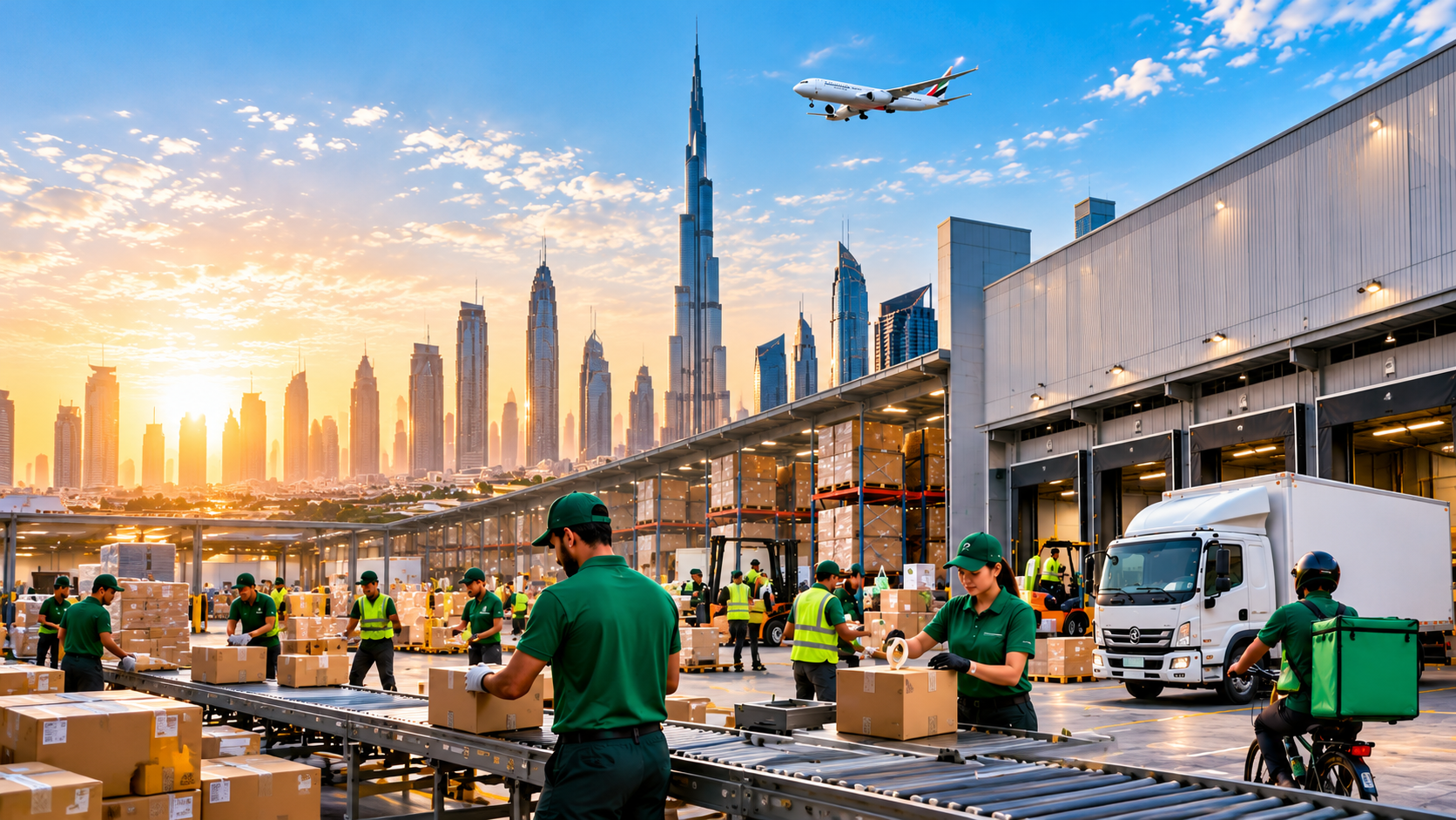 About golden hour dubai logistics hub